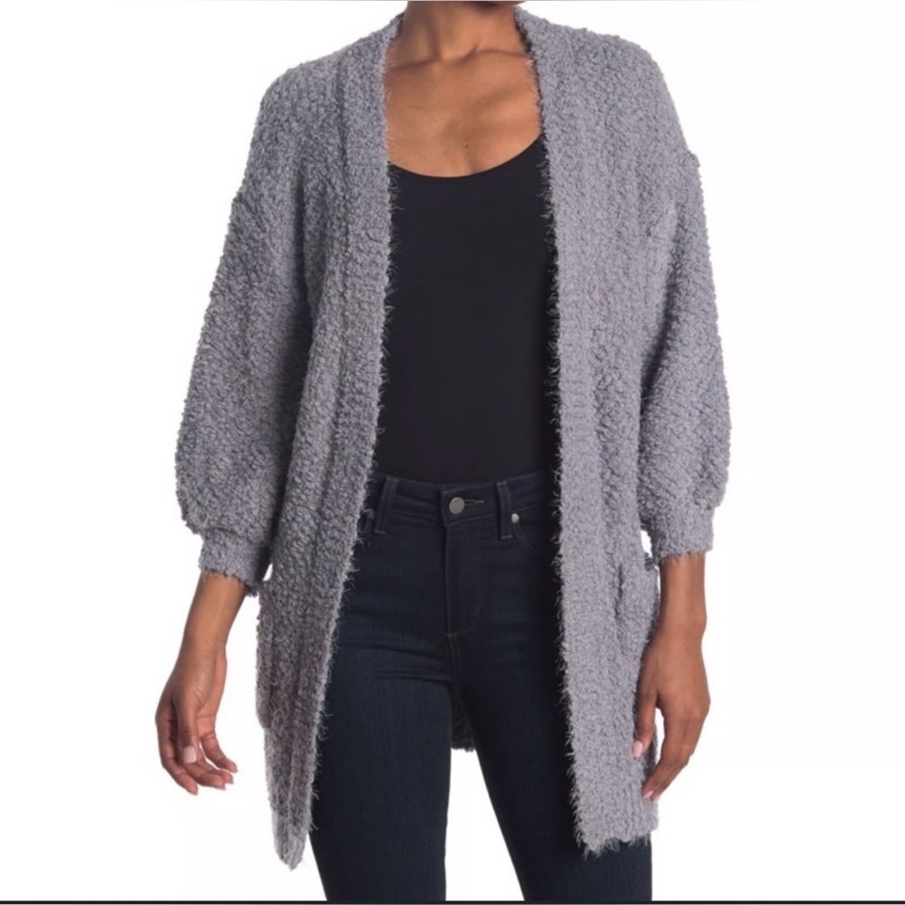 FRNCH Gray Women's Cardigan Sweater